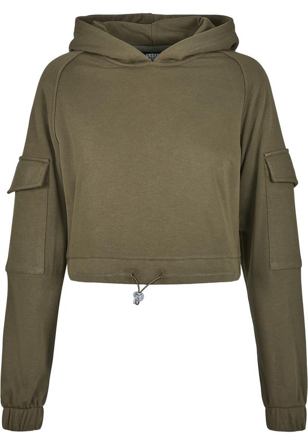 Urban Classics Women's Short Work Hoodies Summer Olive