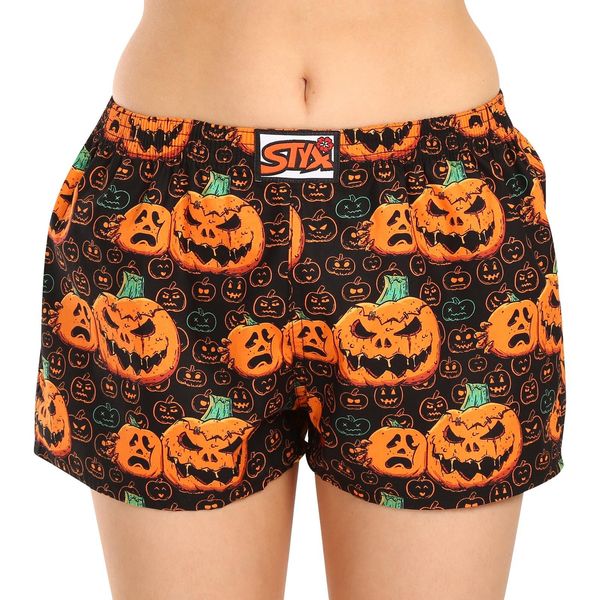 STYX Women's shorts Styx art classic rubber Halloween pumpkin