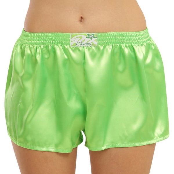 STYX Women's shorts Styx classic rubber satin green