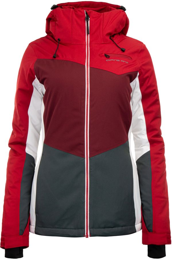 ALPINE PRO Women's ski jacket alpine pro ALPINE PRO LUDIA crimson