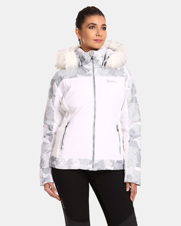 Kilpi Women's ski jacket with integrated heating KILPI LENA-W White