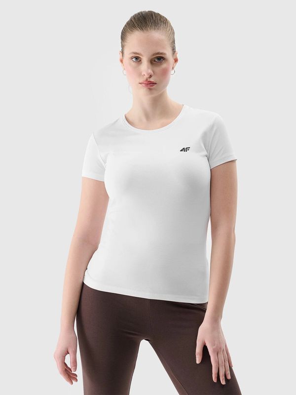 4F Women's slim T-shirt 4F - white