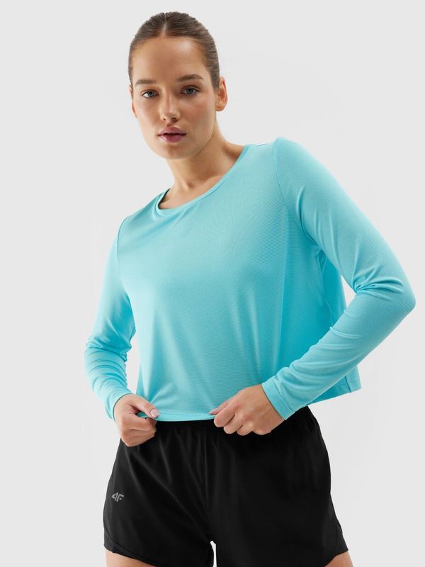 4F Women's Sports Quick-Drying Long Sleeve T-Shirt loose 4F - Blue