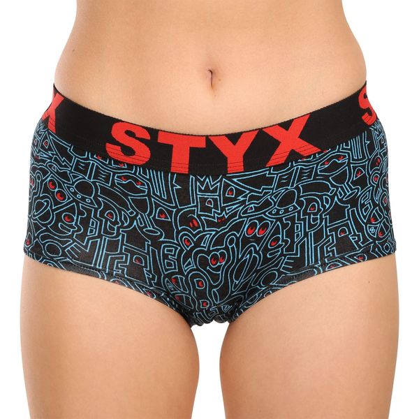 STYX Women's Styx art panties with doodle leg loop