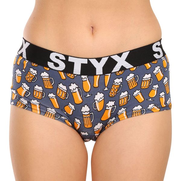 STYX Women's Styx art panties with leg loops beer
