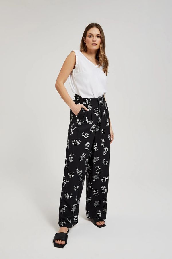 Moodo Women's summer trousers MOODO - black