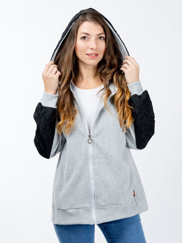 Glano Women's sweatshirt GLANO - light grey