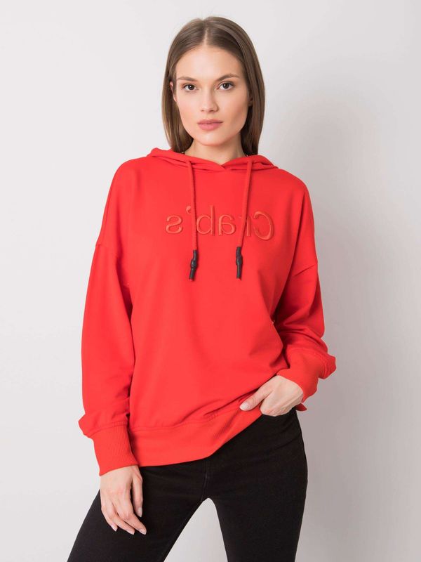 Fashionhunters Women's sweatshirt in red