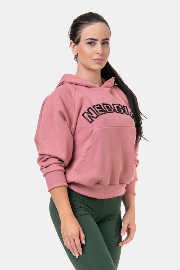 NEBBIA Women's sweatshirt Nebbia Hero Iconic Hero hoodie old rose S