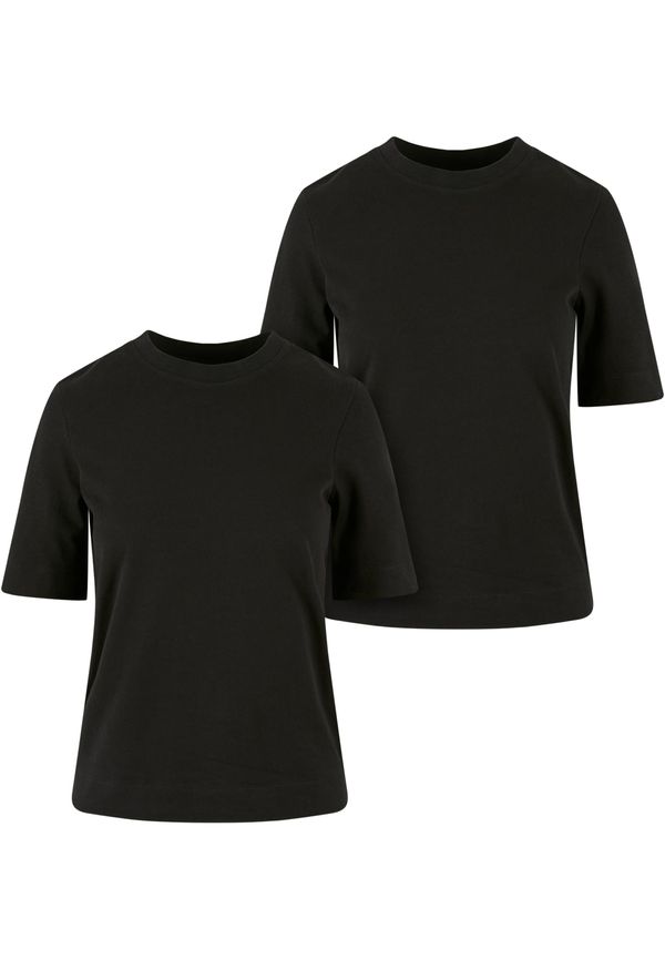 UC Ladies Women's T-Shirt Classy Tee - 2 Pack Black+Black
