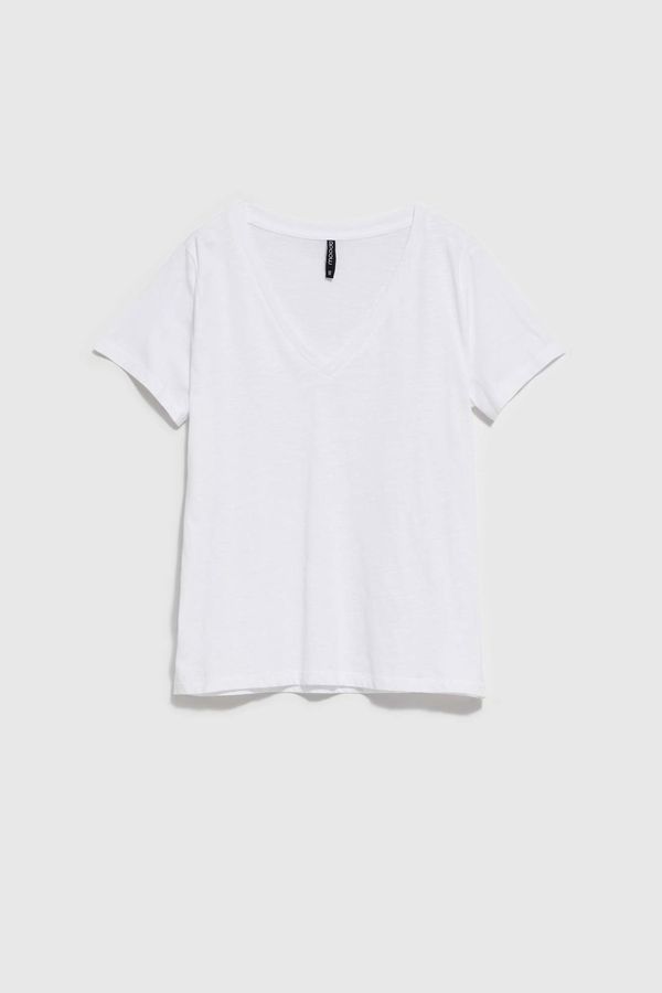 Moodo WOMEN'S T-SHIRT L-TS-4049 WHITE