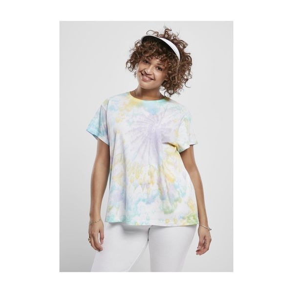 Urban Classics Women's T-shirt Tie Dye Boyfriend Tee pastel