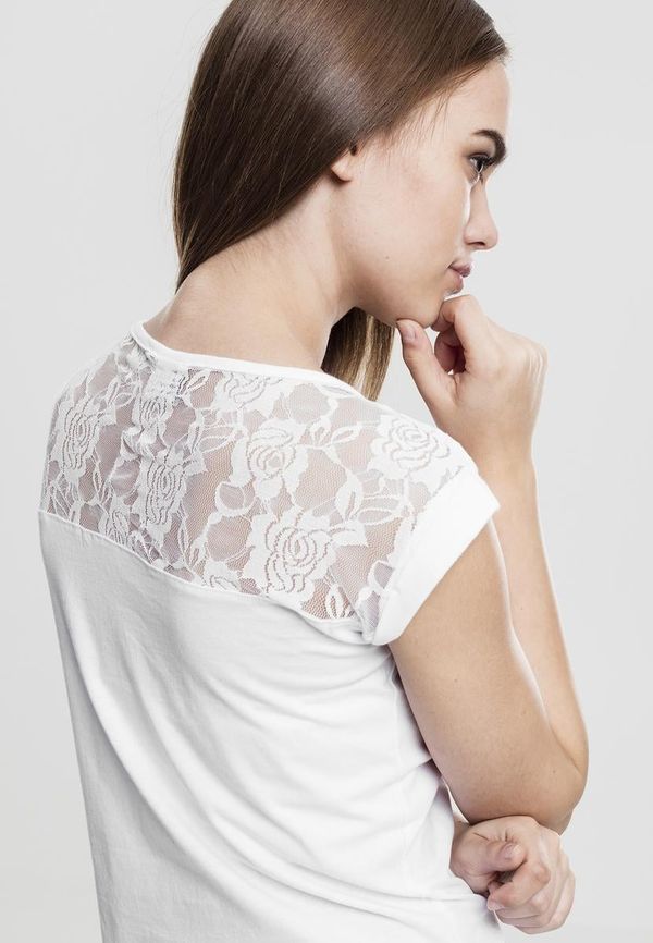 UC Ladies Women's T-shirt Top Laces white