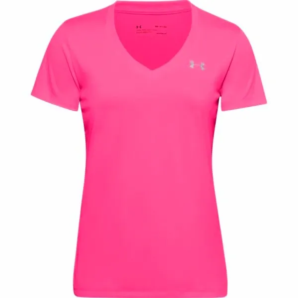 Under Armour Women's T-shirt Under Armour Tech SSV - solid pink, XS