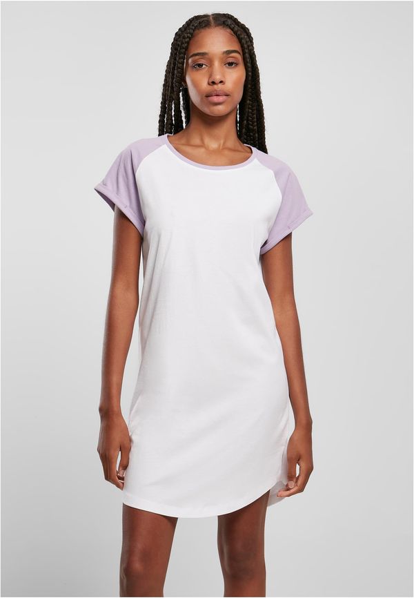 UC Ladies Women's T-shirt with contrasting raglan white/lilac