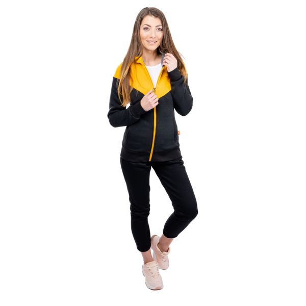 Glano Women's tracksuit GLANO - black/yellow