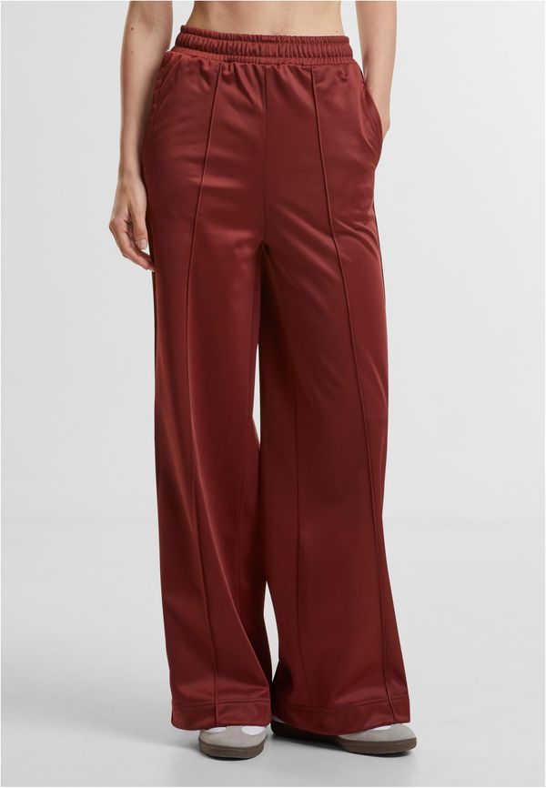 Urban Classics Women's trousers with creases on the sides in dark rust color