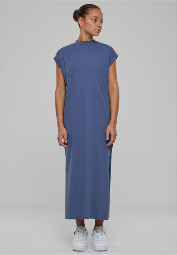 UC Ladies Women's Urban Classics Long Extended Shoulder Dress - Blue