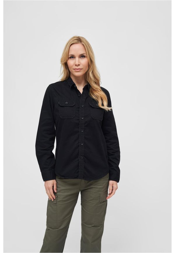 Brandit Women's vintage long sleeve shirt black