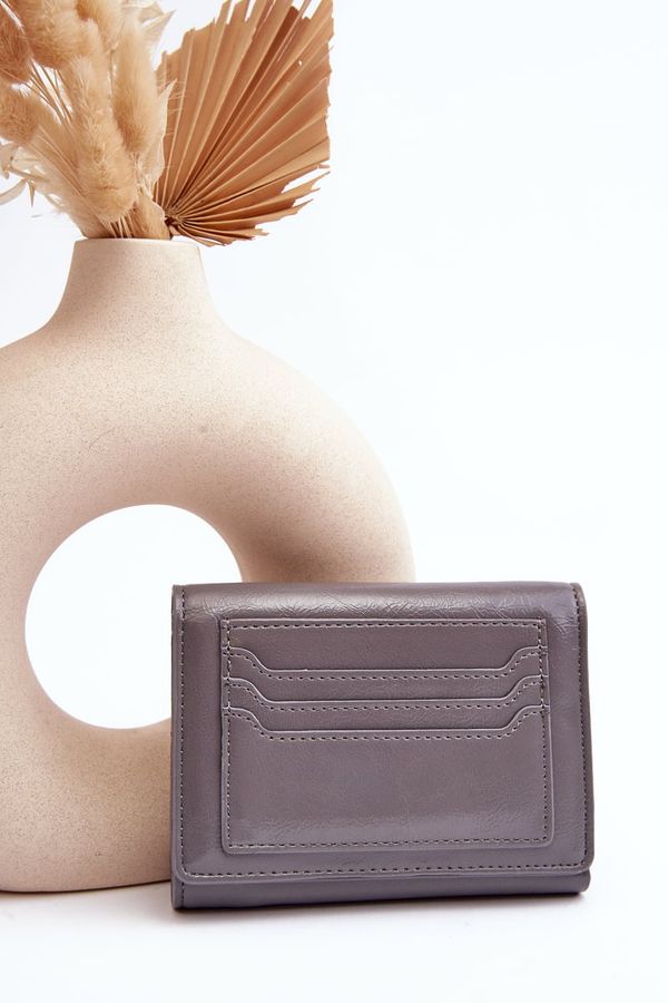 Kesi Women's wallet made of grey Joanela eco-leather