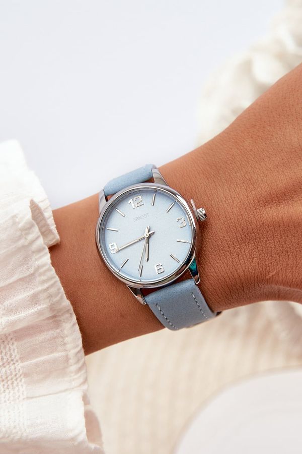 Kesi Women's watch with an eco leather strap Blue Ernest
