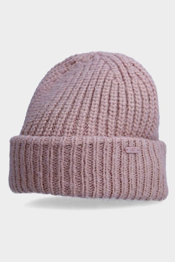 Kesi Women's winter hat with 4F wool pink
