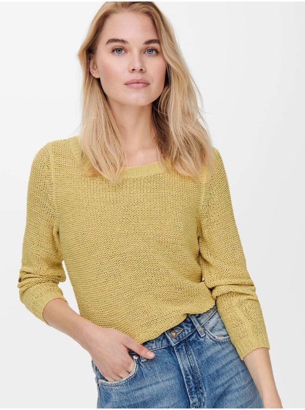 Only Yellow Women's Ribbed Sweater ONLY Geena - Women