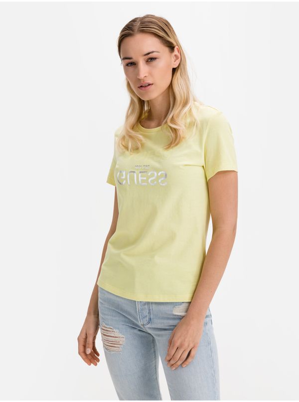 Guess Yellow women's T-shirt Guess Glenna - Women
