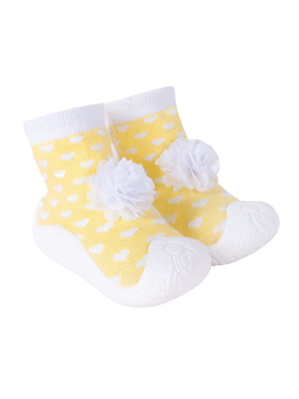 Yoclub Yoclub Kids's Baby Girls' Anti-skid Socks With Rubber Sole OBO-0137G-AA0B