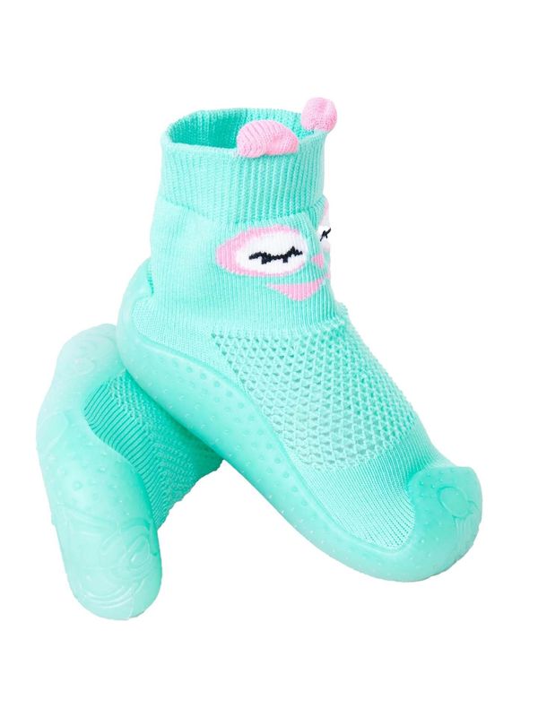 Yoclub Yoclub Kids's Baby Girls' Anti-skid Socks With Rubber Sole OBO-0173G-5000