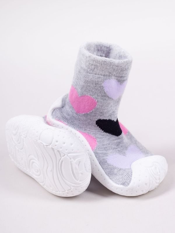 Yoclub Yoclub Kids's Baby Girls' Anti-Skid Socks With Rubber Sole