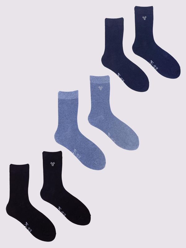 Yoclub Yoclub Man's Mens' Socks Colours 3-Pack SKA-0127F-AA0B