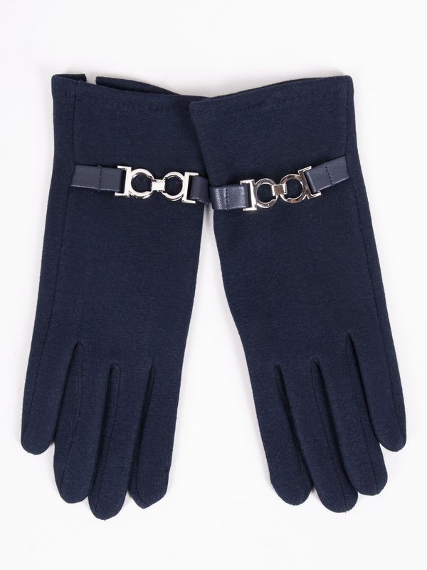 Yoclub Yoclub Woman's Women's Gloves RES-0095K-195C Navy Blue