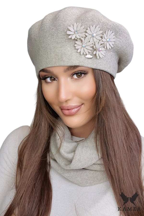 Kamea Ženska beretka Kamea Kamea_Beret_K.22.051.03_Beige