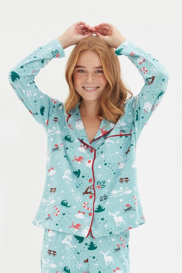 Trendyol Ženska pidžama -komplet Trendyol Christmas Themed