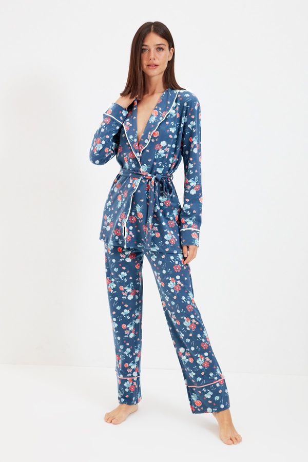 Trendyol Ženska pidžama komplet Trendyol Patterned