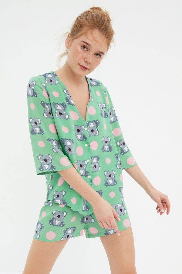 Trendyol Ženska pidžama -komplet Trendyol Patterned