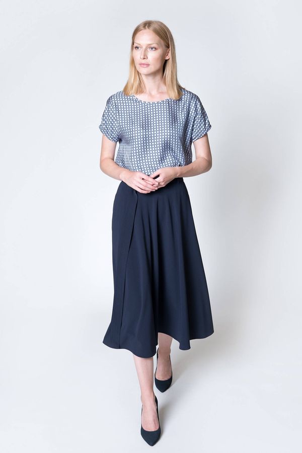 Deni Cler Milano Ženska suknja Deni Cler Milano Deni_Cler_Milano_Skirt_W-Dc-7163-0M-E5-56-1_Navy_Blue