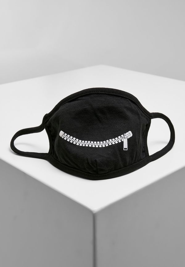 MT Accessoires Zip Smile Face Mask Black