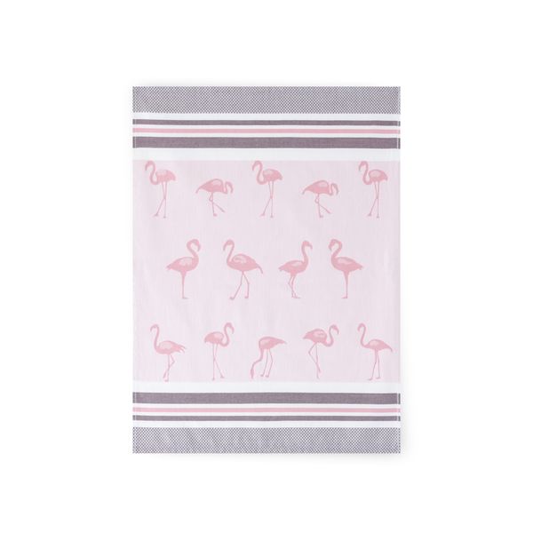 Zwoltex Zwoltex Unisex's Dish Towel Flamingi Pink/Pattern