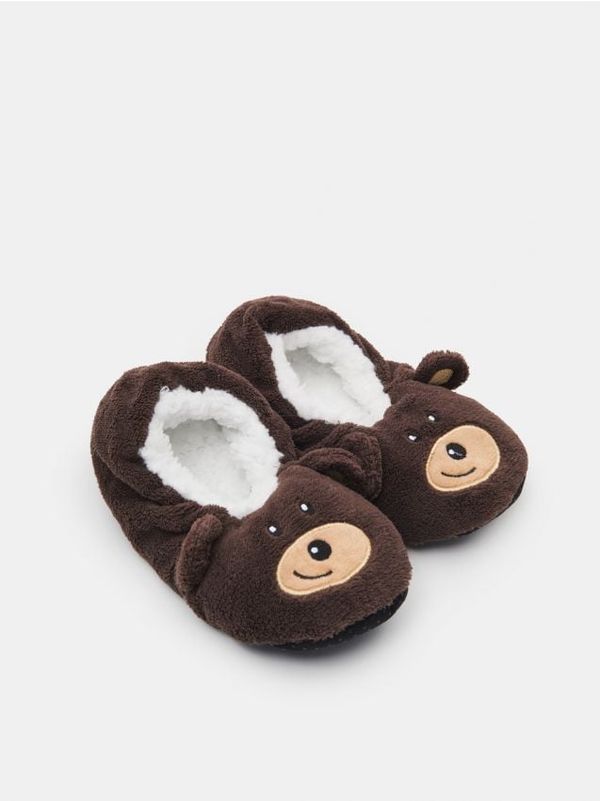 Sinsay Sinsay - BOYS` SLIPPERS - braon