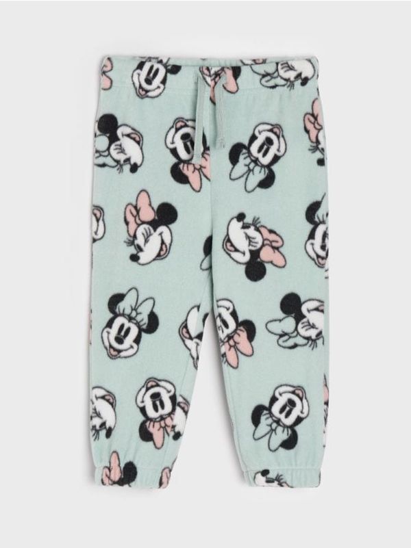 Sinsay Sinsay - Flis pantalone Mouse Minnie - mint zelena