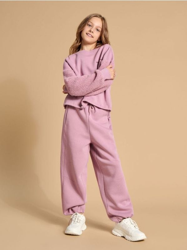 Sinsay Sinsay - Pantalone - prljavo roze