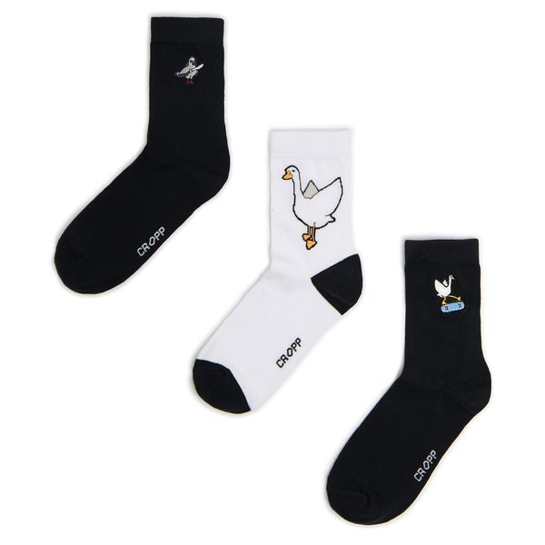 Cropp Cropp - 3 pack čarapa - CRNO