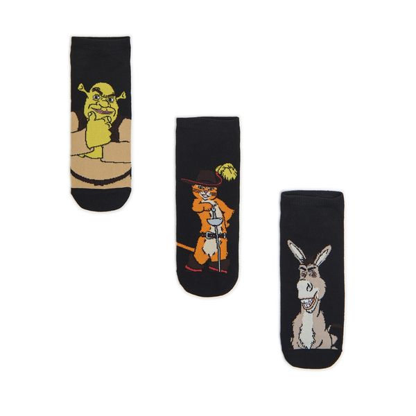 Cropp Cropp - 3 pack čarapa Shrek - CRNO