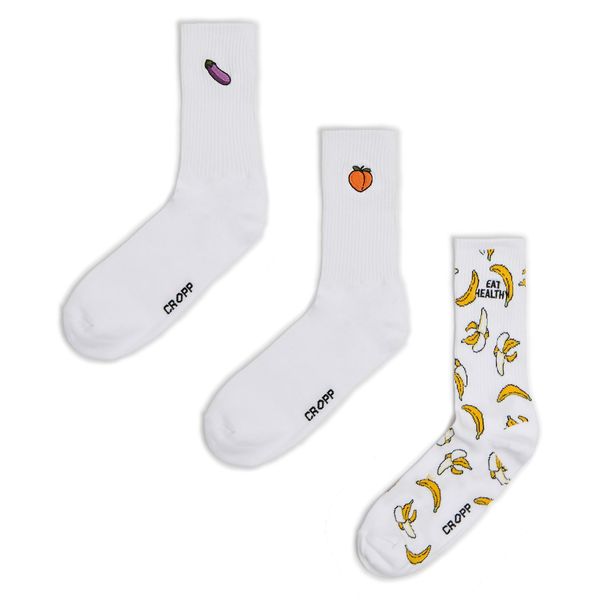 Cropp Cropp - 3 pack čarapa - white