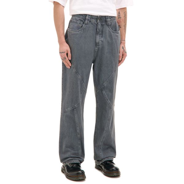 Cropp Cropp - Baggy farmerke - steel blue