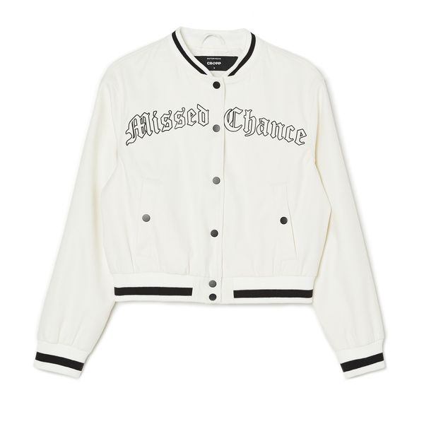 Cropp Cropp - Bomber jakna - white