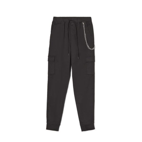 Cropp Cropp - Cargo jogger pantalone - CRNO