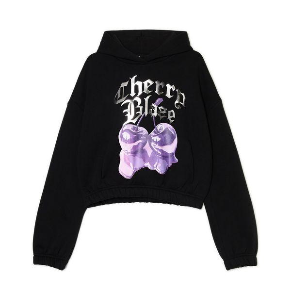 Cropp Cropp - Crna dukserica s kapuljačom - CRNO